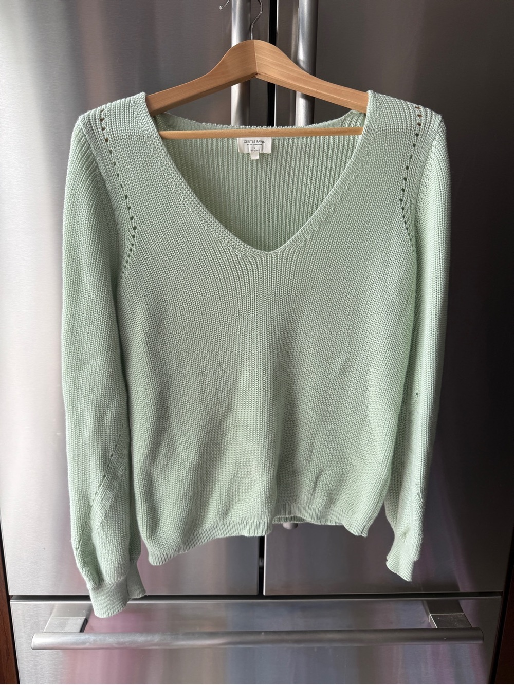 Gentle Fawn V-Neck Knit Sweater S